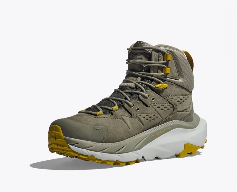 Men's HOKA Kaha 2 GTX Hiking Boots Olive | YSTDZ0723