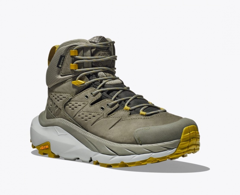 Men's HOKA Kaha 2 GTX Hiking Boots Olive | YSTDZ0723