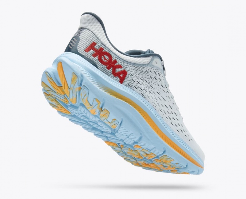 Men's HOKA Kawana Sneakers Grey / Light Blue | GZRTW8657