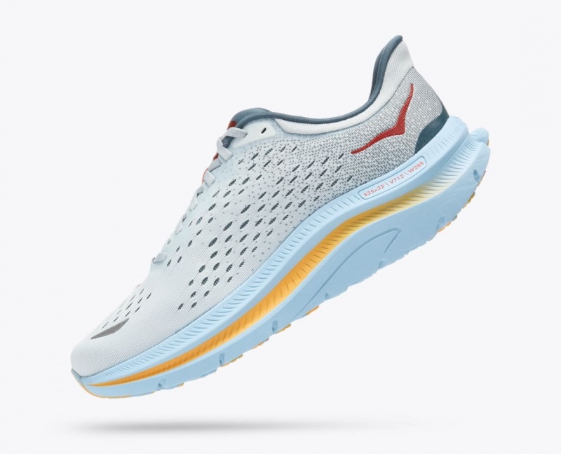 Men's HOKA Kawana Sneakers Grey / Light Blue | GZRTW8657