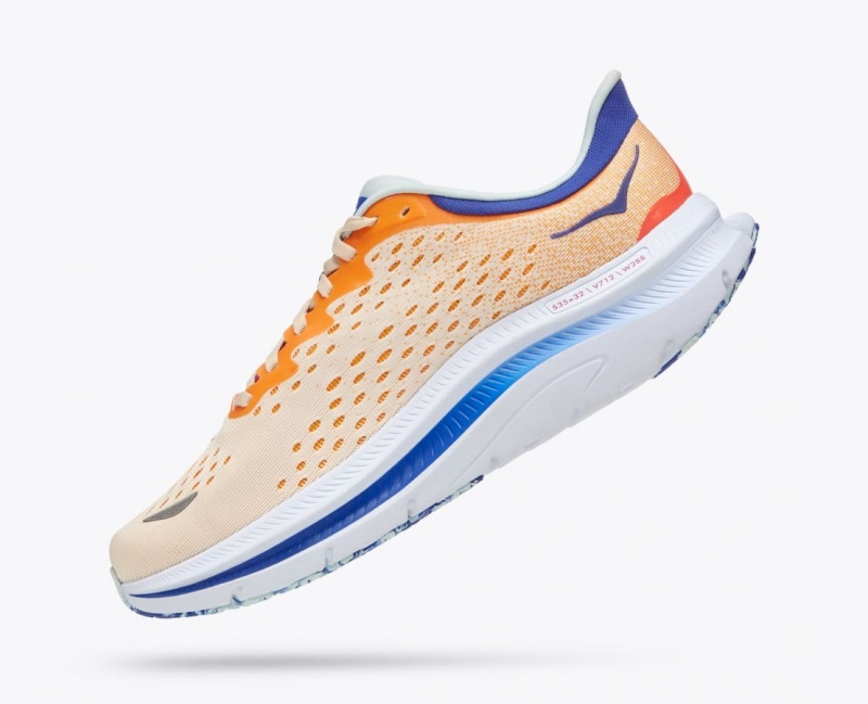 Men's HOKA Kawana Sneakers Orange / White | BEMYI3672