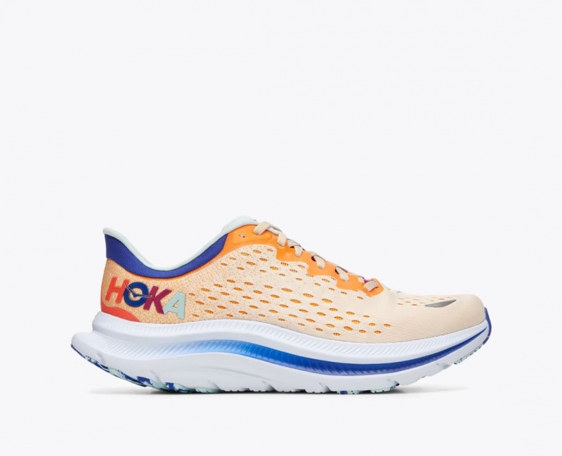 Men's HOKA Kawana Sneakers Orange / White | BEMYI3672