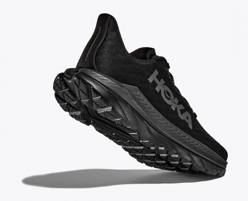 Men's HOKA Mach 5 Running Shoes Black | KYITL7523