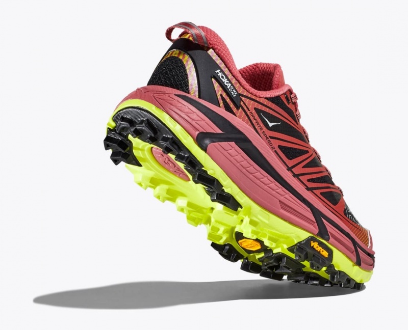 Men's HOKA Mafate Speed 2 Sneakers Red / Black | RYDFP6789