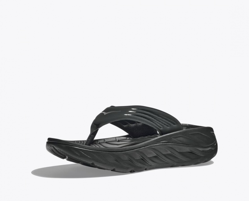 Men's HOKA ORA Recovery Flip Flops Black | RYNGJ3705