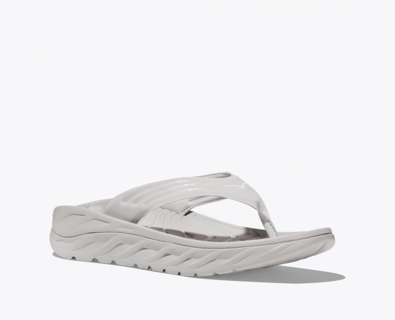 Men's HOKA ORA Recovery Flip Flops Grey | UTYWG3461