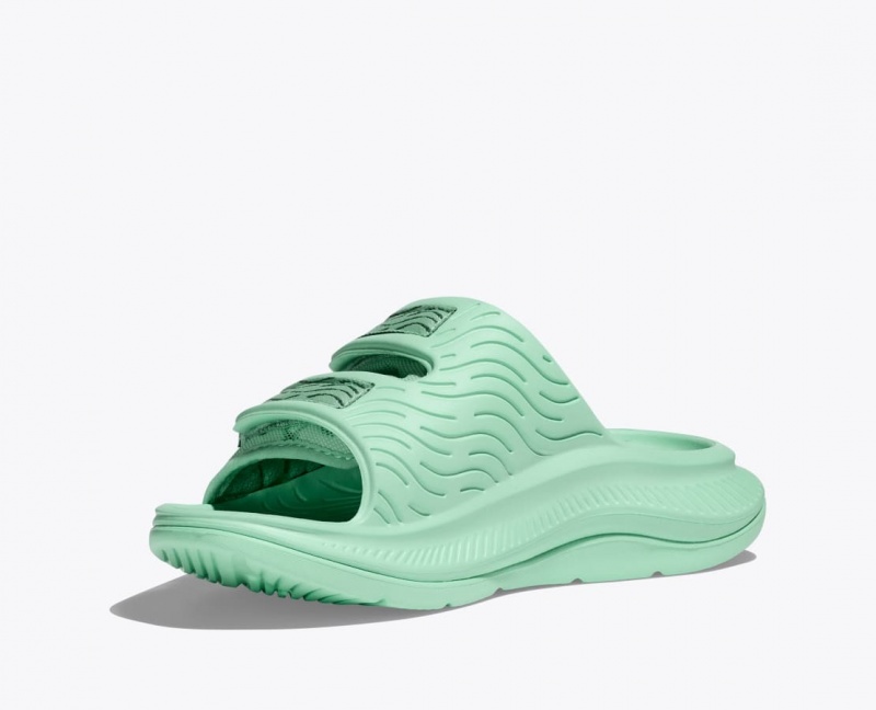 Men's HOKA Ora Luxe Slide Mint | FNIRH3610