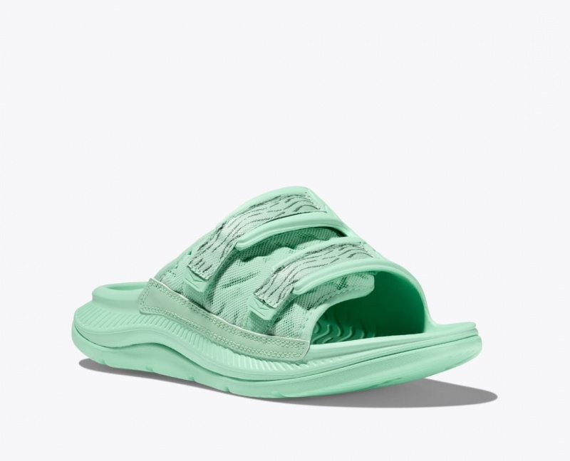 Men's HOKA Ora Luxe Slide Mint | FNIRH3610