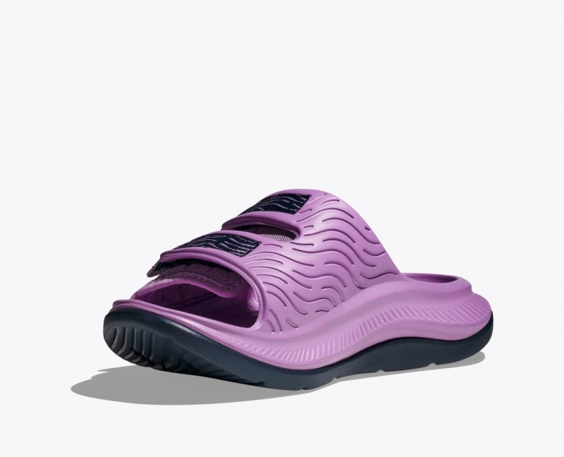 Men's HOKA Ora Luxe Slide Pink | BKQZA1435