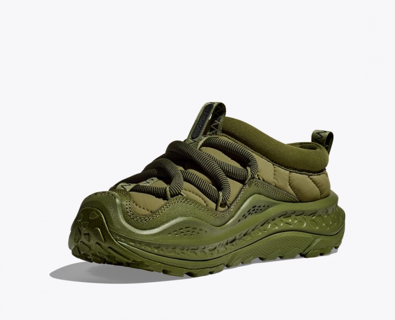 Men's HOKA Ora Primo Slip On Shoes Olive | QYHNT5149