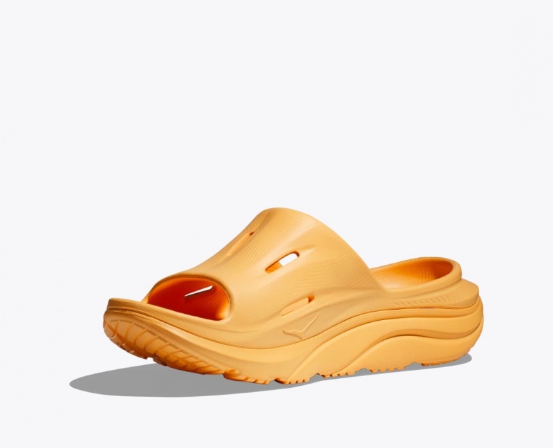 Men's HOKA Ora Recovery 3 Slide Dark Orange | VIDPH2367