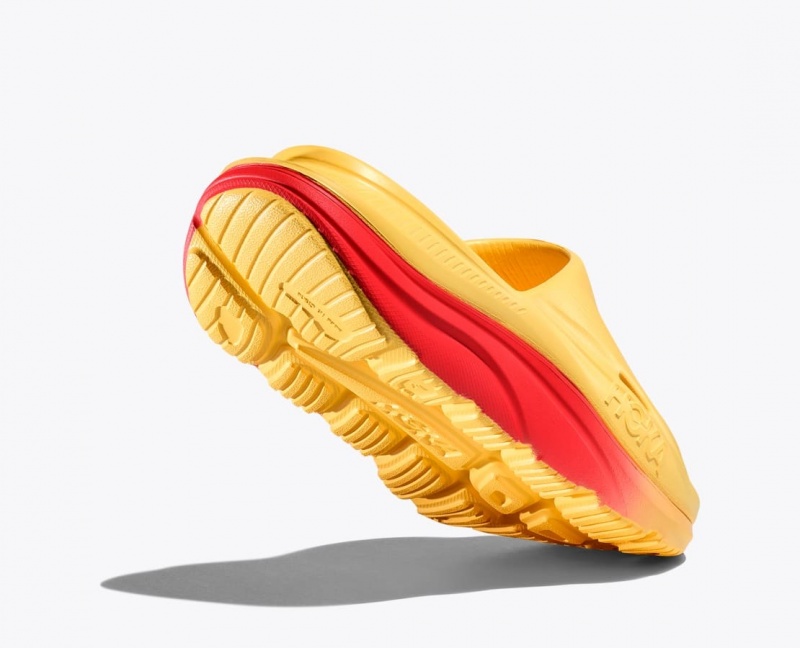 Men's HOKA Ora Recovery 3 Slide Orange / Red | PDCGV6351