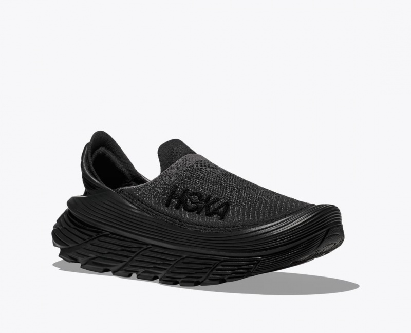 Men's HOKA Restore TC Walking Shoes Black | REPHA4863