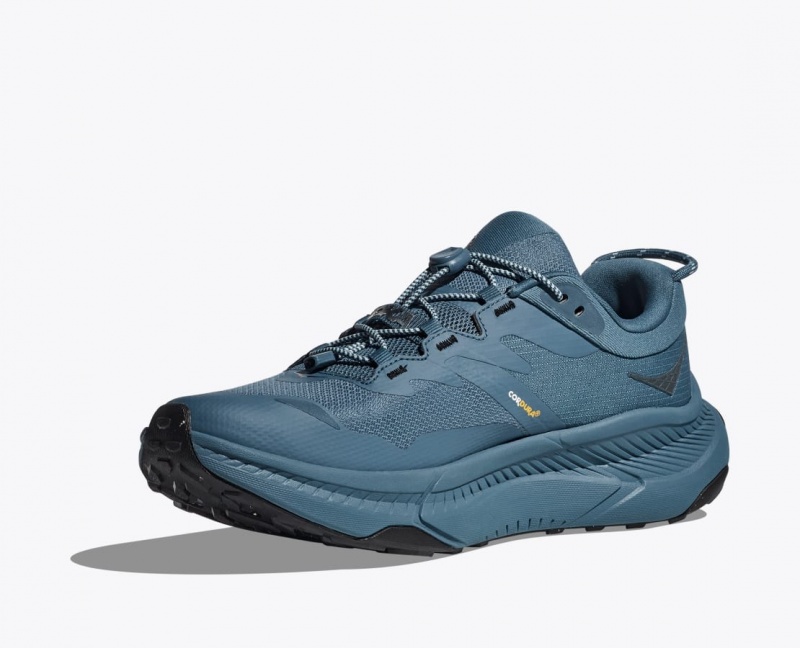 Men's HOKA Transport GTX Walking Shoes Dark Blue | MFTQR9825