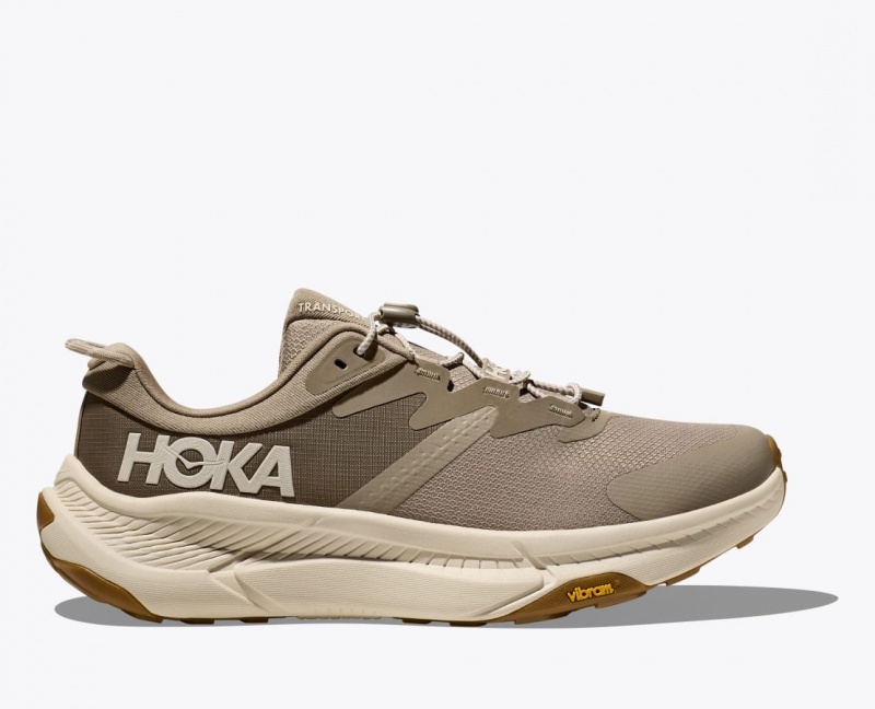 Men\'s HOKA Transport Walking Shoes Khaki | YMJNA2316