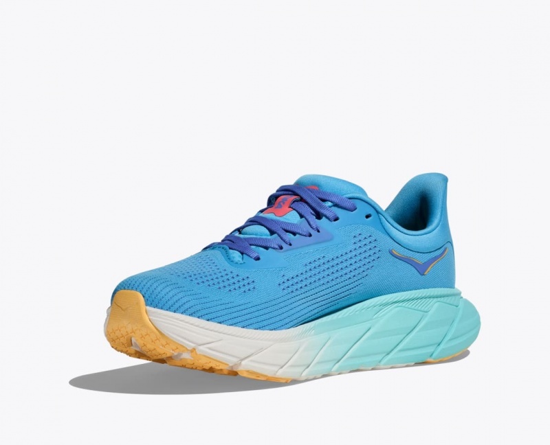 Women's HOKA Arahi 7 Running Shoes Blue | BDRJK3817