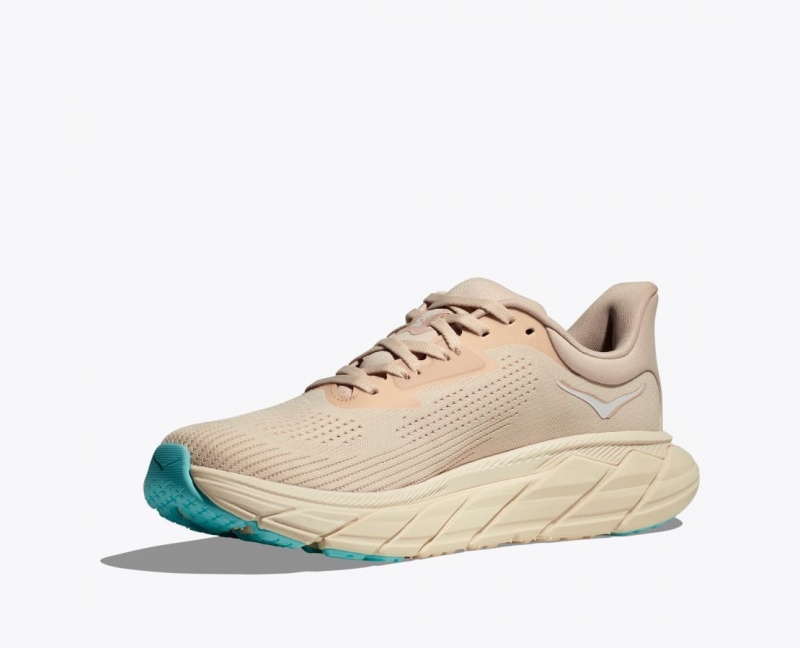 Women's HOKA Arahi 7 Running Shoes Khaki | HBVZO6152