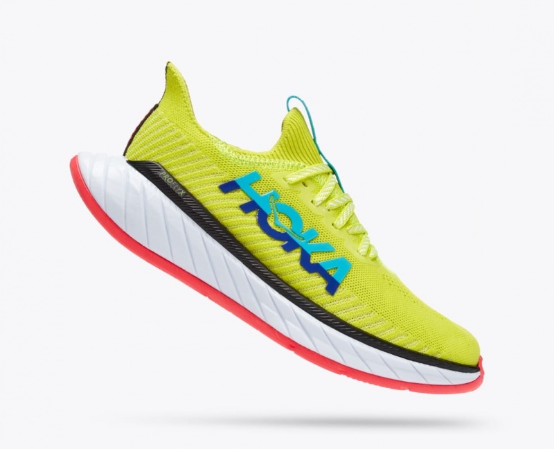 Women's HOKA Carbon X 3 Running Shoes Green / Turquoise | AWNFM5369