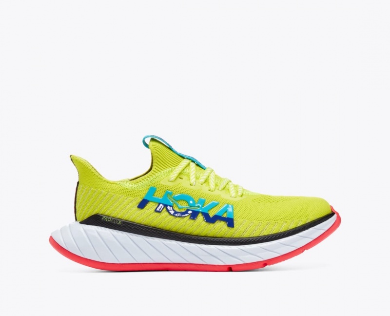 Women\'s HOKA Carbon X 3 Running Shoes Green / Turquoise | AWNFM5369