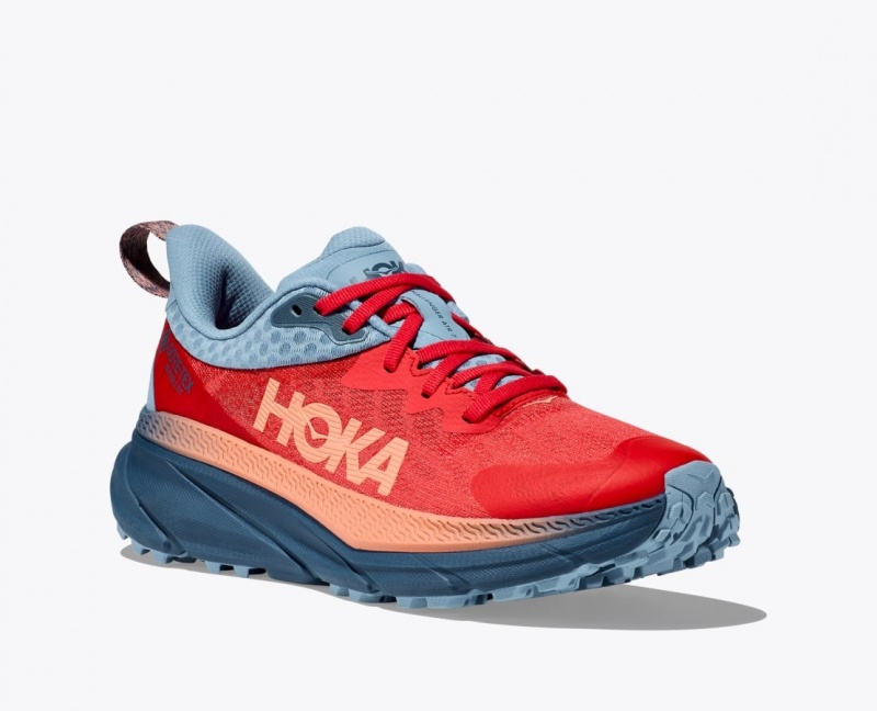 Women's HOKA Challenger 7 GTX Trail Running Shoes Dark Orange | HEASW4603