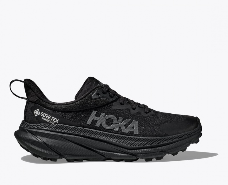 Women\'s HOKA Challenger 7 GTX Trail Running Shoes Black | XQKUD7563