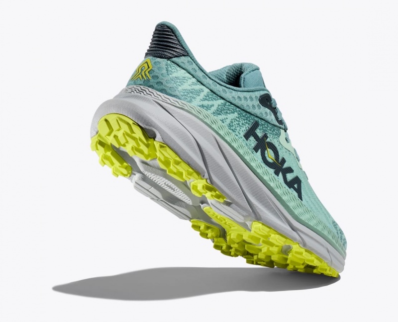 Women's HOKA Challenger 7 Trail Running Shoes Mint | MXPOS4201