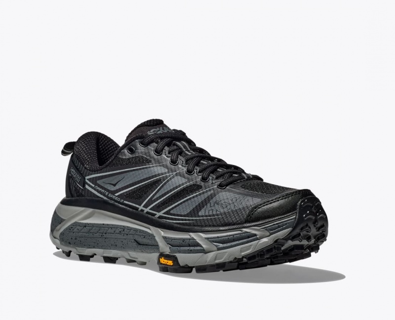 Women's HOKA Mafate Speed 2 Sneakers Black | RHWPV3289