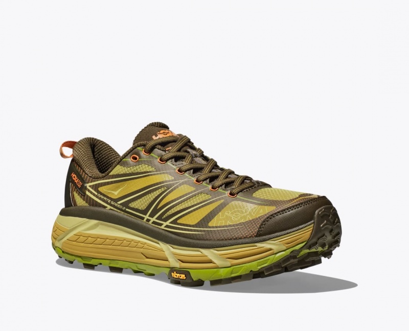 Women's HOKA Mafate Speed 2 Sneakers Dark Olive | TSFGH4791