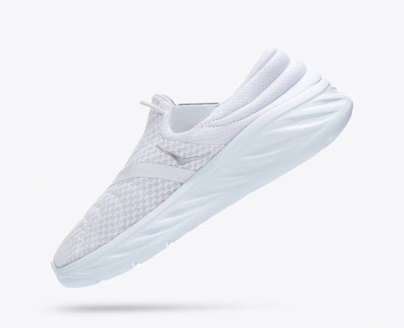 Women's HOKA Ora Recovery 2 Slip On Shoes White | EPMIR6574