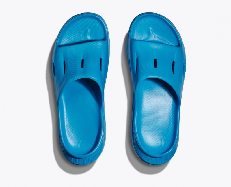 Women's HOKA Ora Recovery 3 Slide Blue | OICAH0825