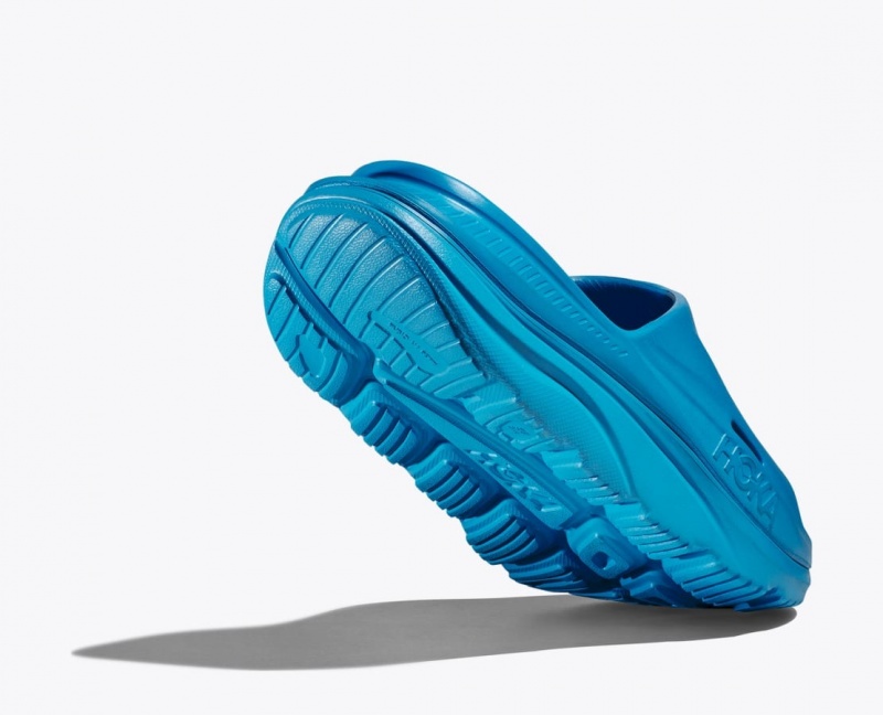 Women's HOKA Ora Recovery 3 Slide Blue | OICAH0825