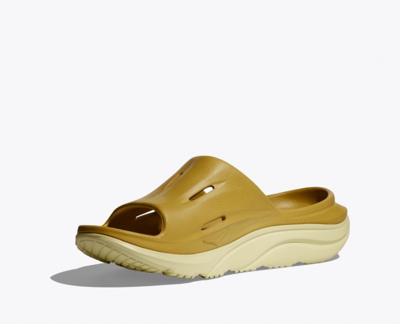 Women's HOKA Ora Recovery 3 Slide Brown | PNCQJ6217