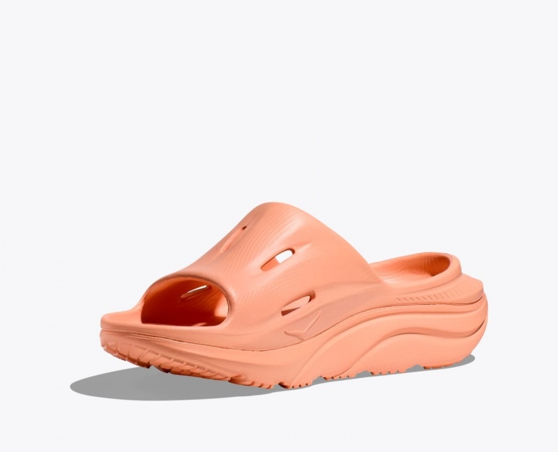 Women's HOKA Ora Recovery 3 Slide Dark Orange | OHUVZ0927