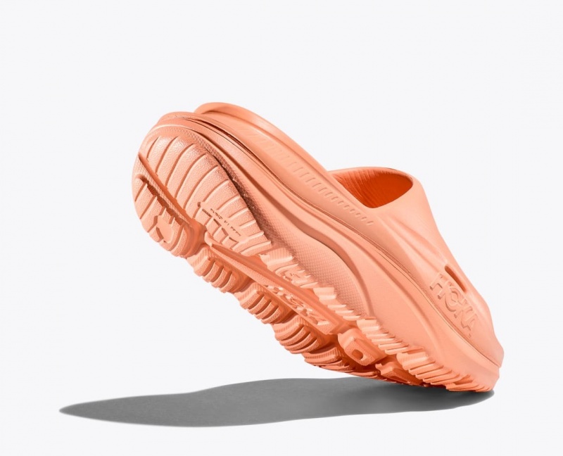 Women's HOKA Ora Recovery 3 Slide Dark Orange | OHUVZ0927