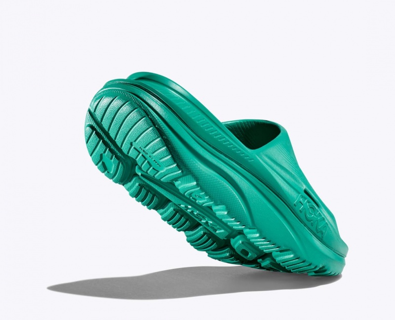 Women's HOKA Ora Recovery 3 Slide Dark Turquoise | GOBUW6735