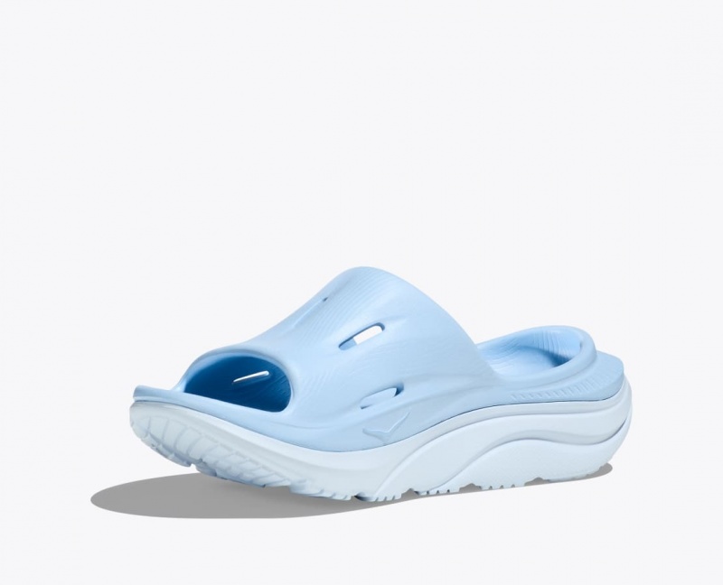 Women's HOKA Ora Recovery 3 Slide Light Blue | KTDLS8073