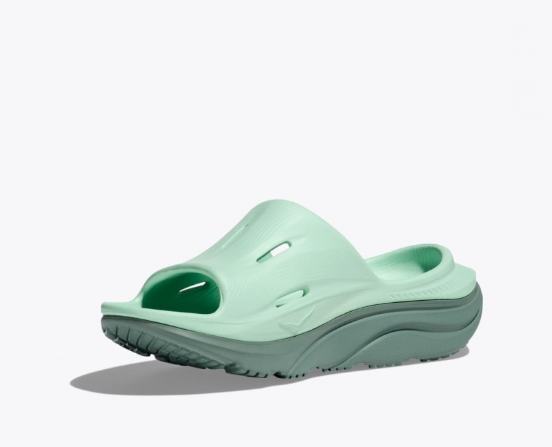 Women's HOKA Ora Recovery 3 Slide Mint | SZVEQ5970