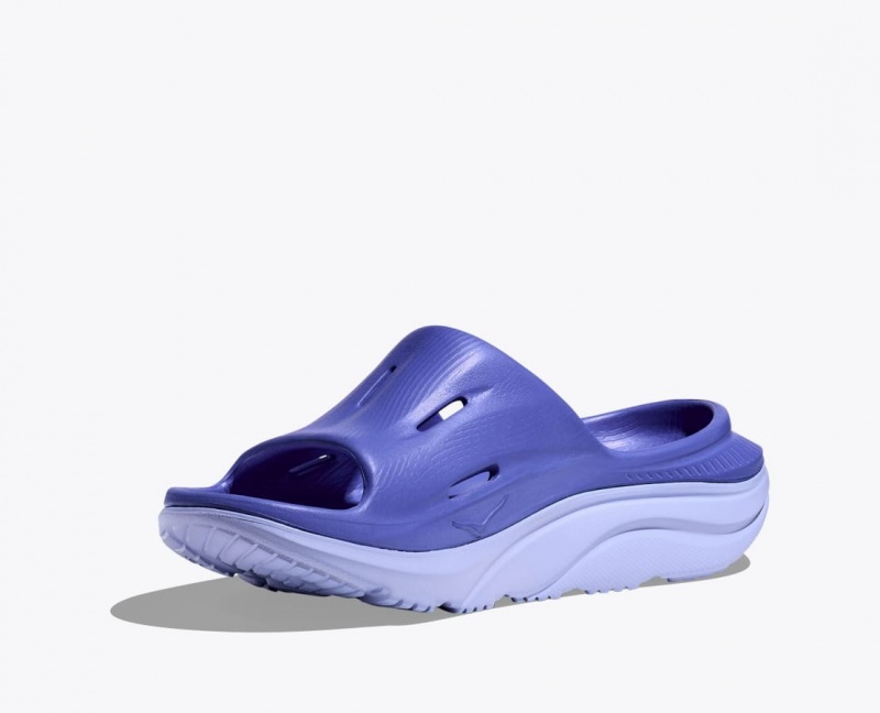 Women's HOKA Ora Recovery 3 Slide Navy | HXRBF1832