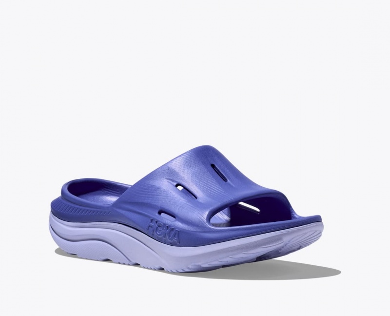 Women's HOKA Ora Recovery 3 Slide Navy | HXRBF1832