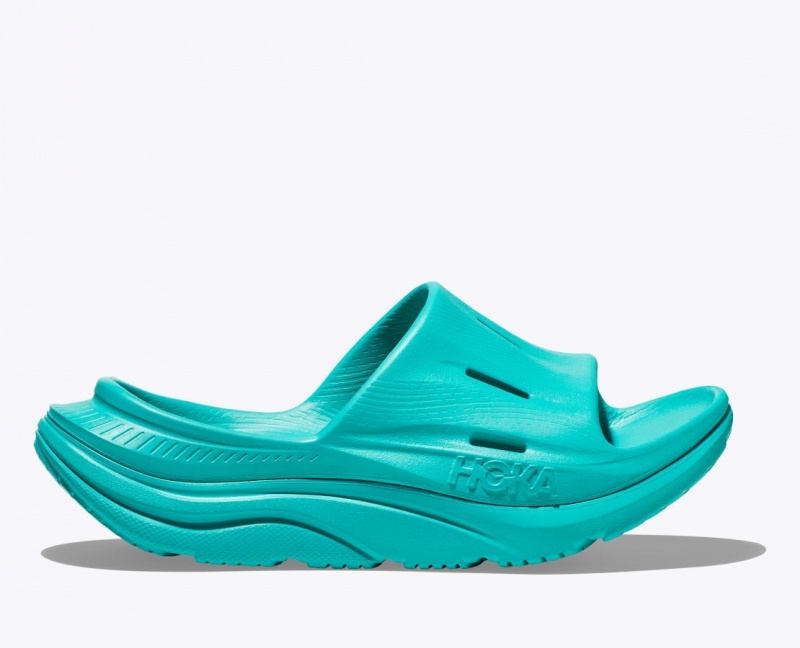 Women\'s HOKA Ora Recovery 3 Slide Turquoise | IFOLM7604