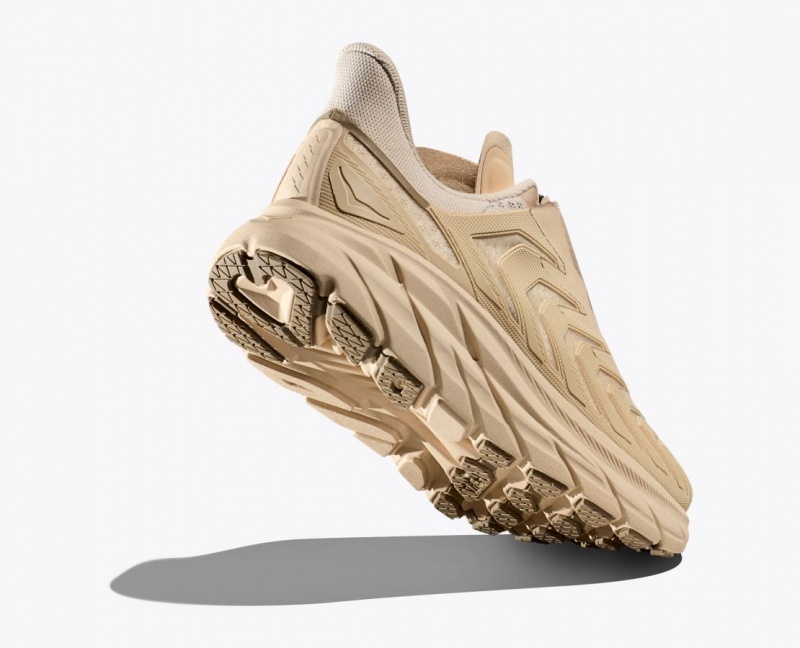 Women's HOKA Project Clifton Sneakers Beige | POUSK0276