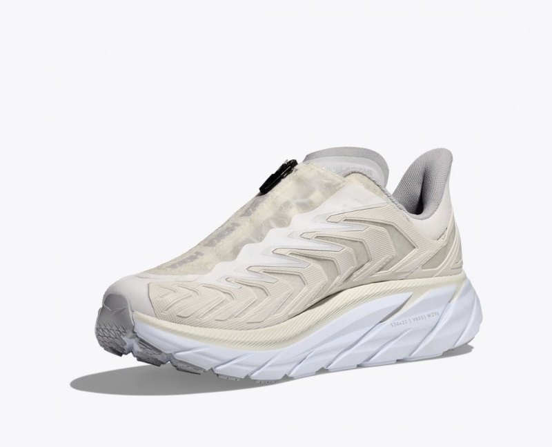 Women's HOKA Project Clifton Sneakers White | WNYSA9620