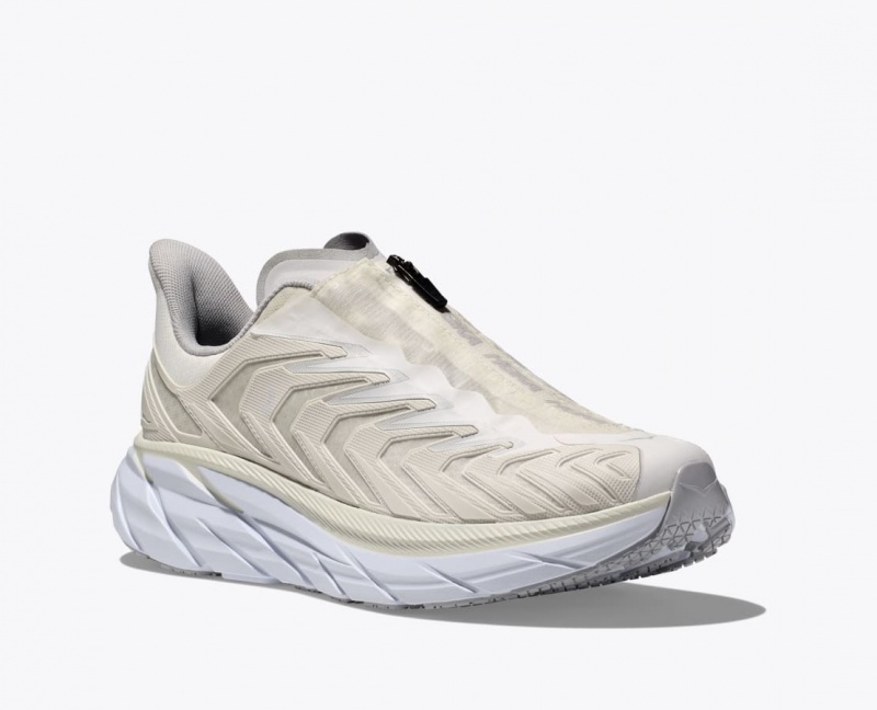 Women's HOKA Project Clifton Sneakers White | WNYSA9620