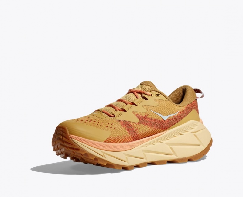 Women's HOKA Skyline-Float X Hiking Shoes Brown | VJUFA3425