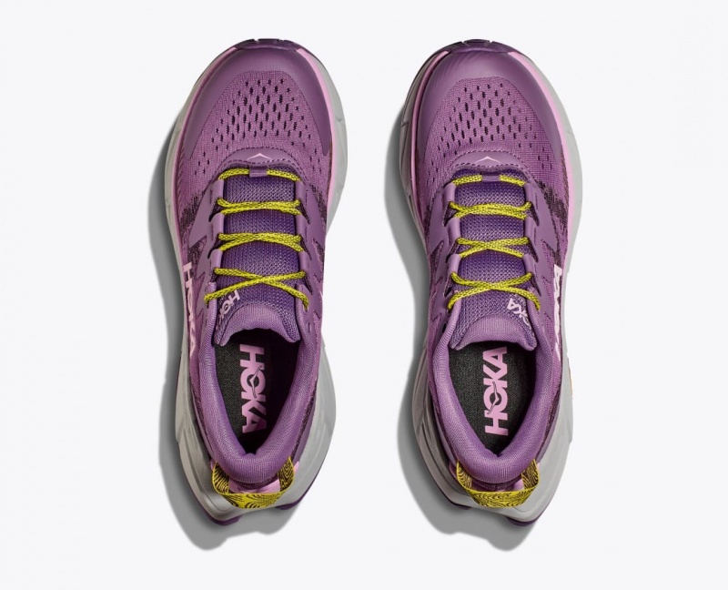 Women's HOKA Skyline-Float X Hiking Shoes Purple | PBTHJ2489