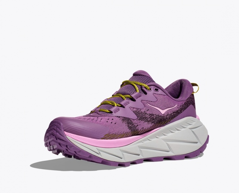 Women's HOKA Skyline-Float X Hiking Shoes Purple | PBTHJ2489