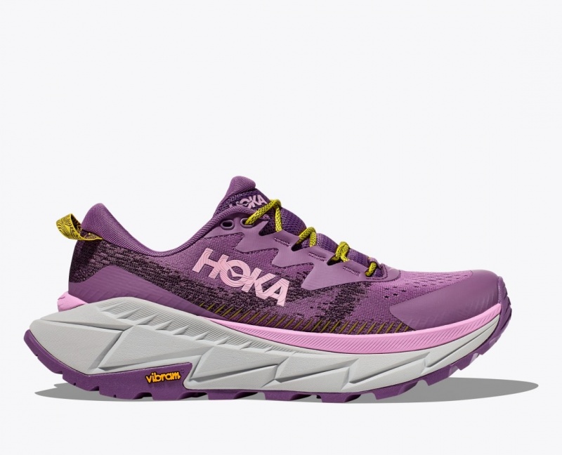 Women\'s HOKA Skyline-Float X Hiking Shoes Purple | PBTHJ2489