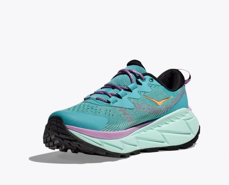 Women's HOKA Skyline-Float X Hiking Shoes Turquoise | GRVUJ1590