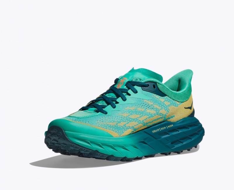 Women's HOKA Speedgoat 5 Trail Running Shoes Deep Turquoise | RMFBK5731